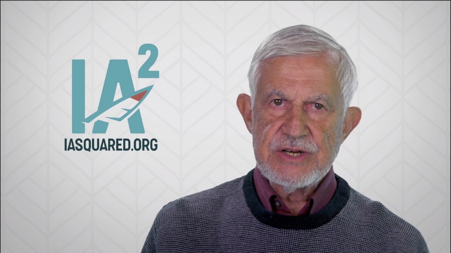 Dave Baldridge with IA2 logo in background