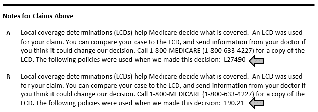 Example of an MSN which shows document IDs