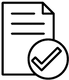 icon of document with check mark