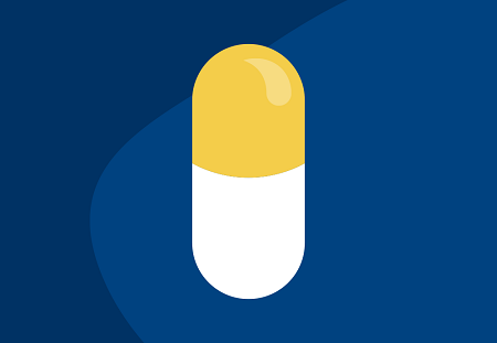 graphic of a pill