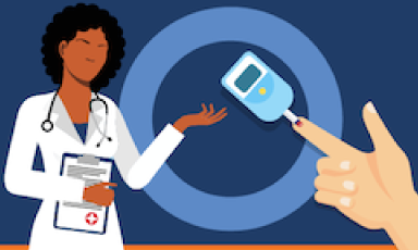 Doctor Performing Diabetic Testing 