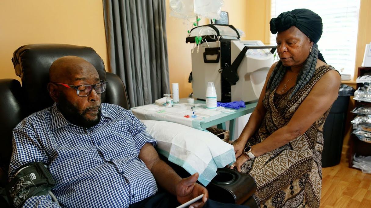 Watch on YouTube: Connor Samuel and his wife and care partner, Jacqueline, conducting home dialysis
