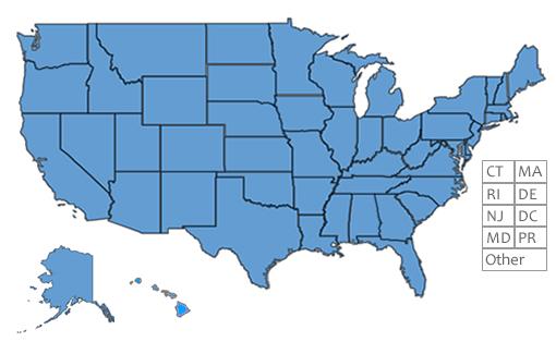 Map of the United States